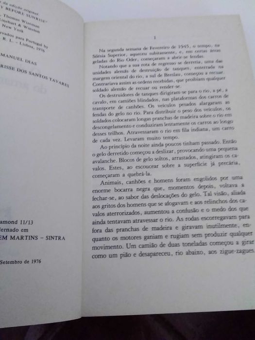 O Dia antes do amanhecer de Thomas Wiseman