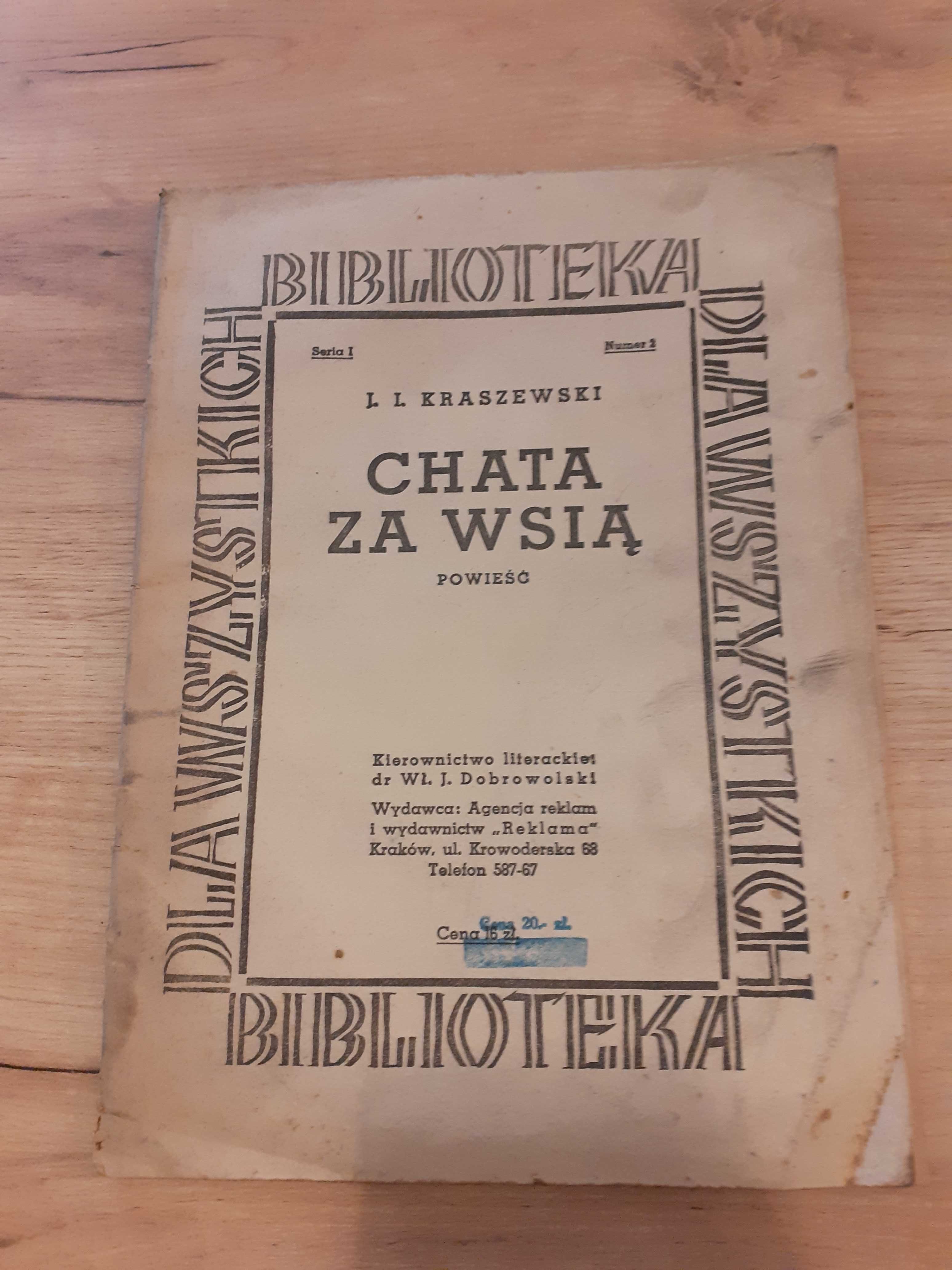 Chata za Wsią J. I Kraszewski
