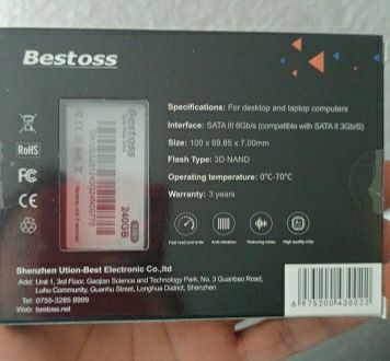 Новий ssd 240gb sata