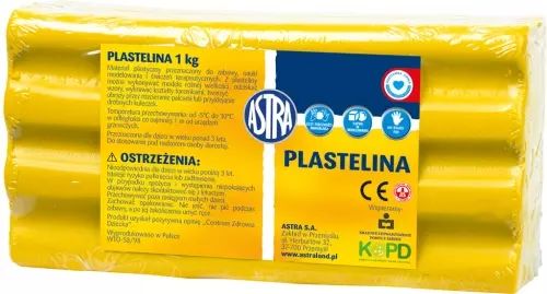 Plastelina 1 kg, żółta
