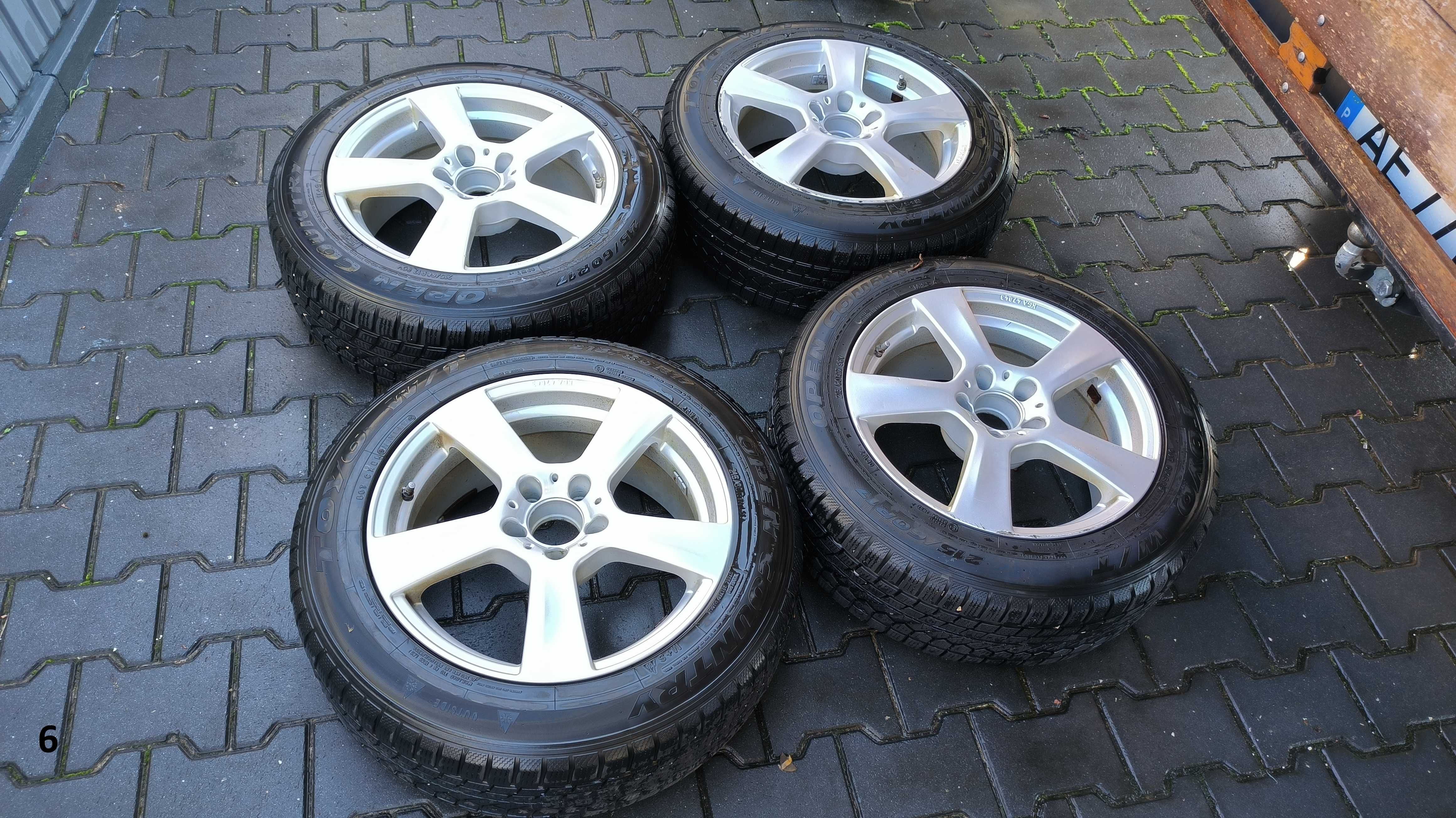 4x jantes 17 5x112 + pneus 215 60 R17
