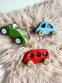 Samochodziki drewniane zabawki dla malucha