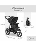 PROMOCJA - 30% wózek spacerowy Hauck Runner 2 sportowy do 25 kg