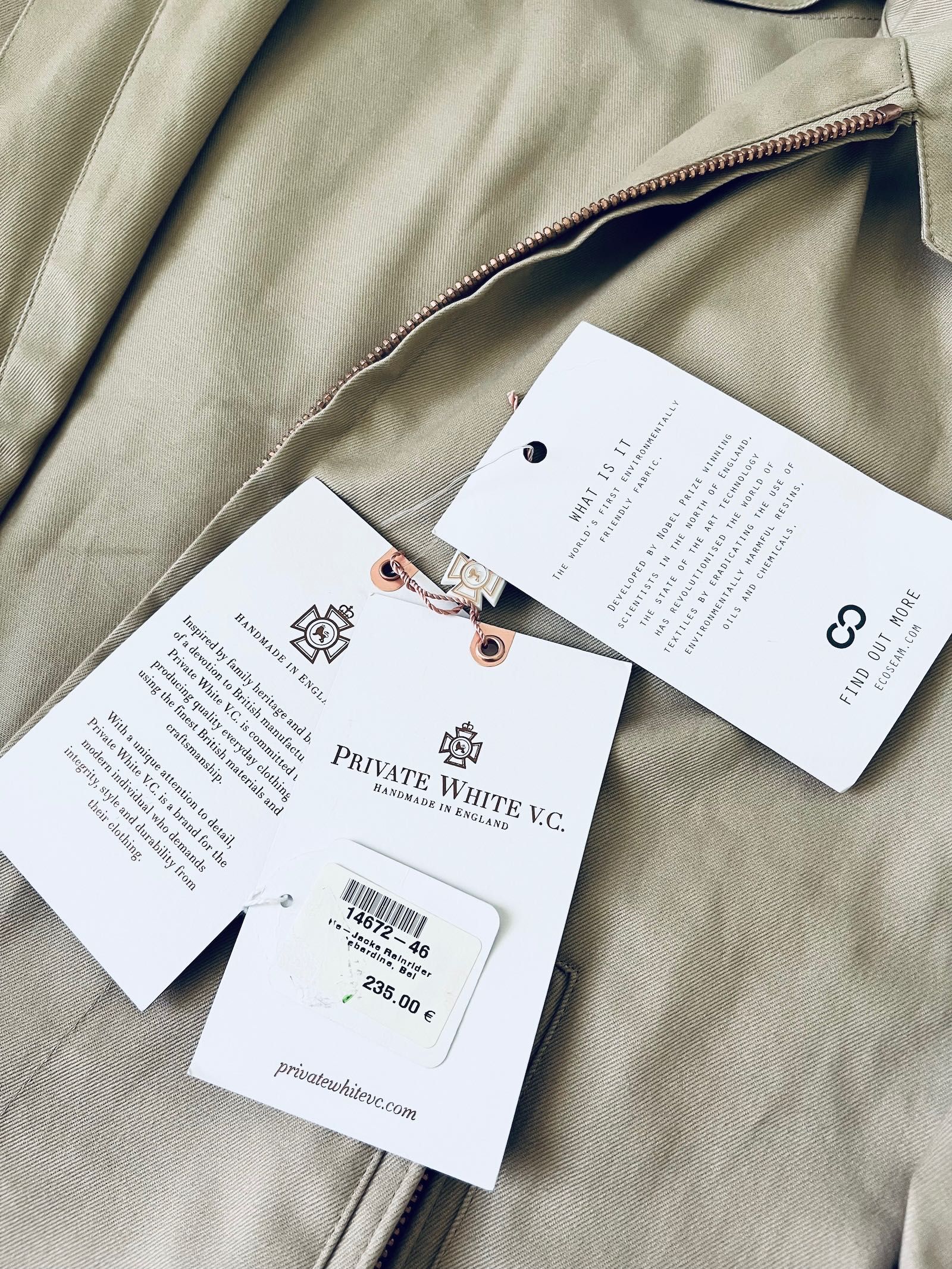 Private White V.C. Biker Jacket (bomber jacket), handmade in England