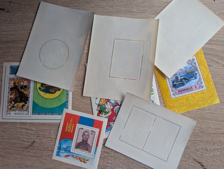 Блоки поштових марок Монголія