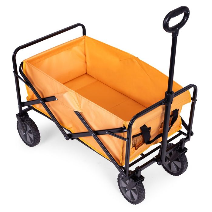 Wózek transportowy składany duży wózek ogrodowy plażowy 47x105 cm