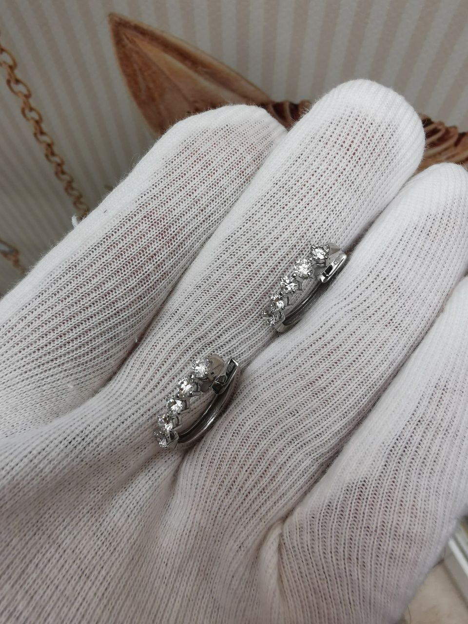 Сережки з діамантами Salvini