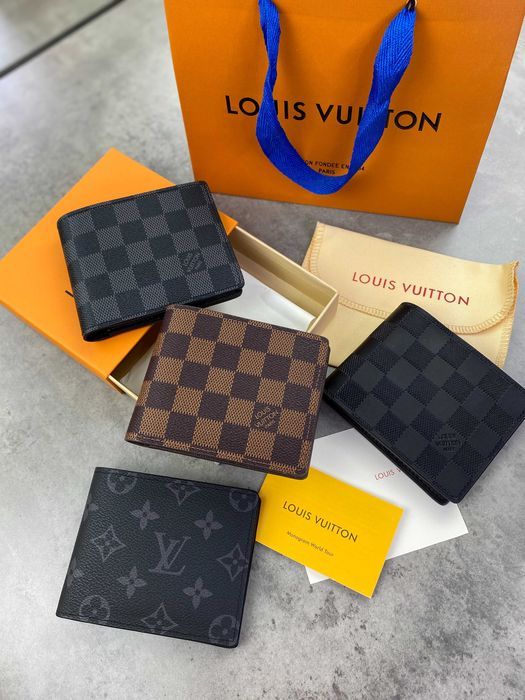 Черный бумажник Louis Vuitton кошелек Луи Виттон органайзер LV k310