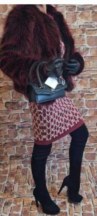 Futro Bonni Jacket w kolorze bordowym Marki Guess