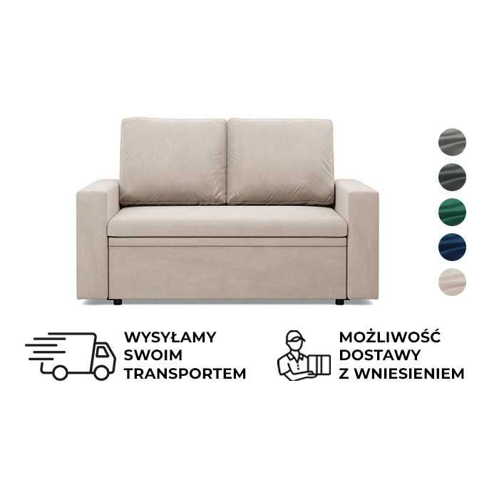 Sofa 2-osobowa z Funkcją Spania Rozkładana Pojemnik Funkcjonalna Neo