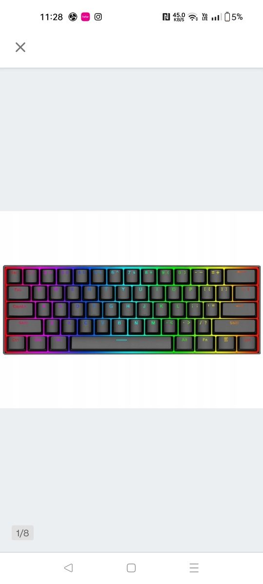 Klawiatura REDRAGON K630 RGB