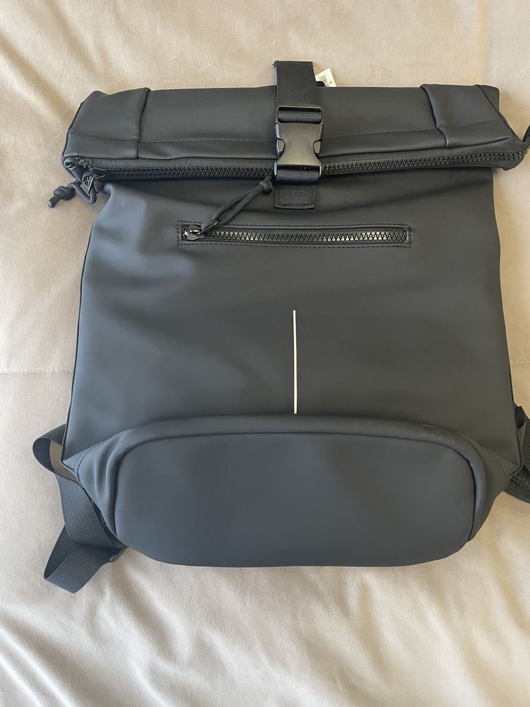 Рюкзак рулонний топ з відбивачем, чорний/відбиваючий, 16 літрів