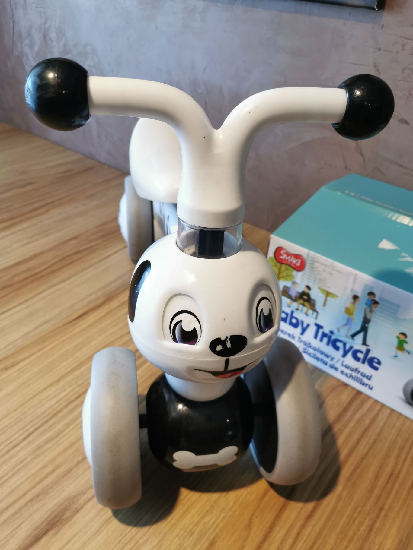 Rowerek biegowy trójkołowy piesek baby tricycle rower jeździk smiki