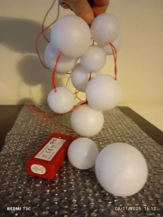 Luzes vermelhas de natal