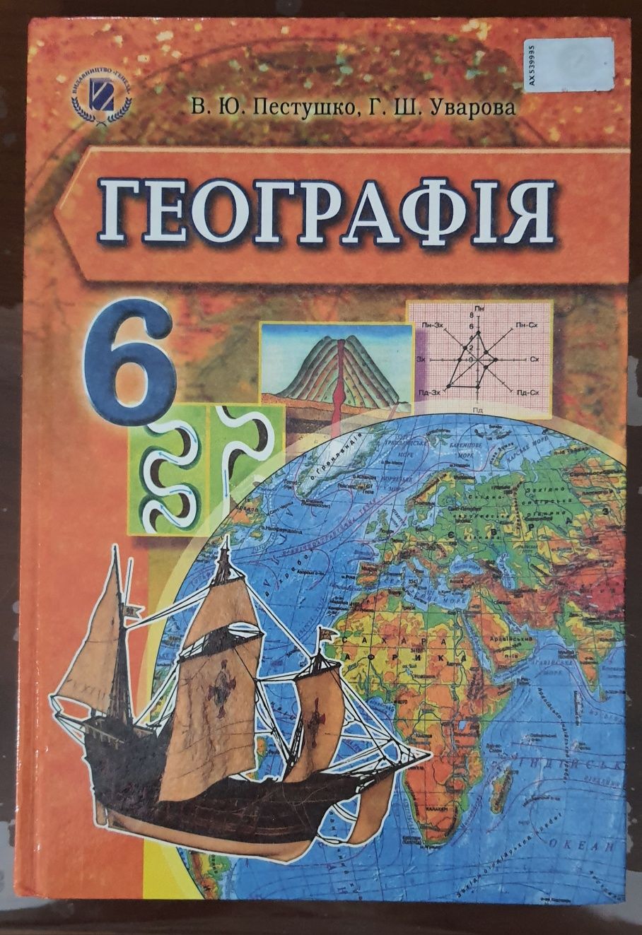 Підручник "Географія", 6 клас, Пестушко В.Ю.