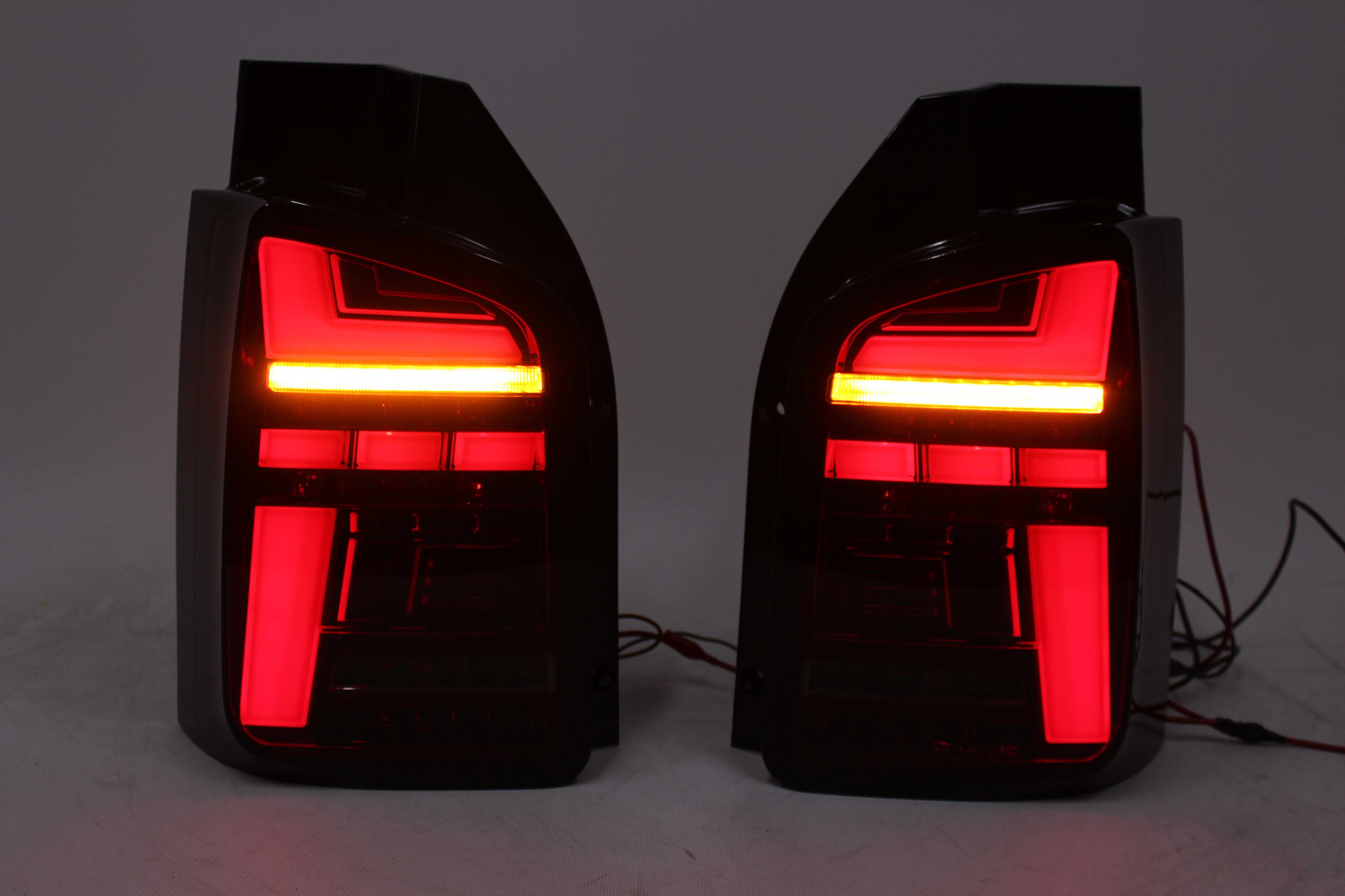 Lampy światła tył tylne VW T5 03-09 Drzwi RED SMOKE LED BAR Dynamiczne