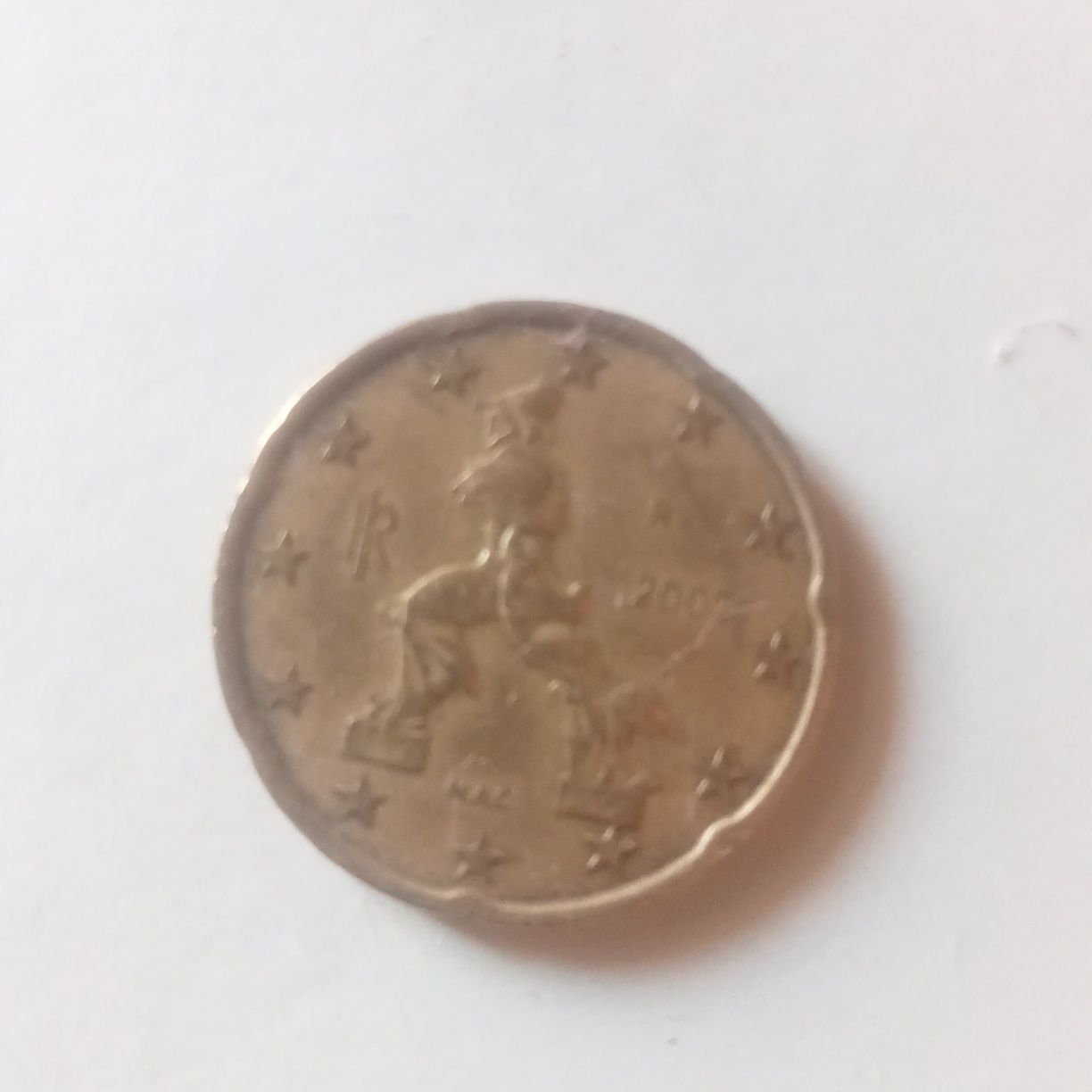 moeda 20 centavos 2002 italia