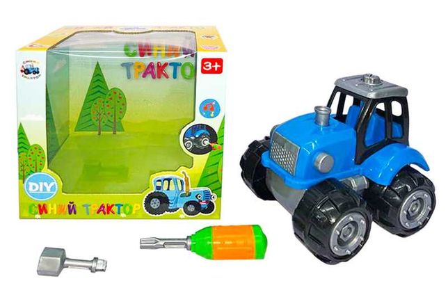 Набор Синий Трактор с отверткой детский трактор набор механик