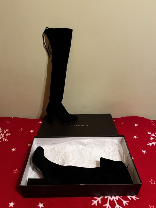 Чоботи жіночі Helena Soretti, натуральний замш, 39 розмір