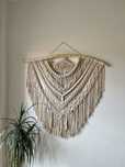 Painel decorativo em macrame Flor de Lotus