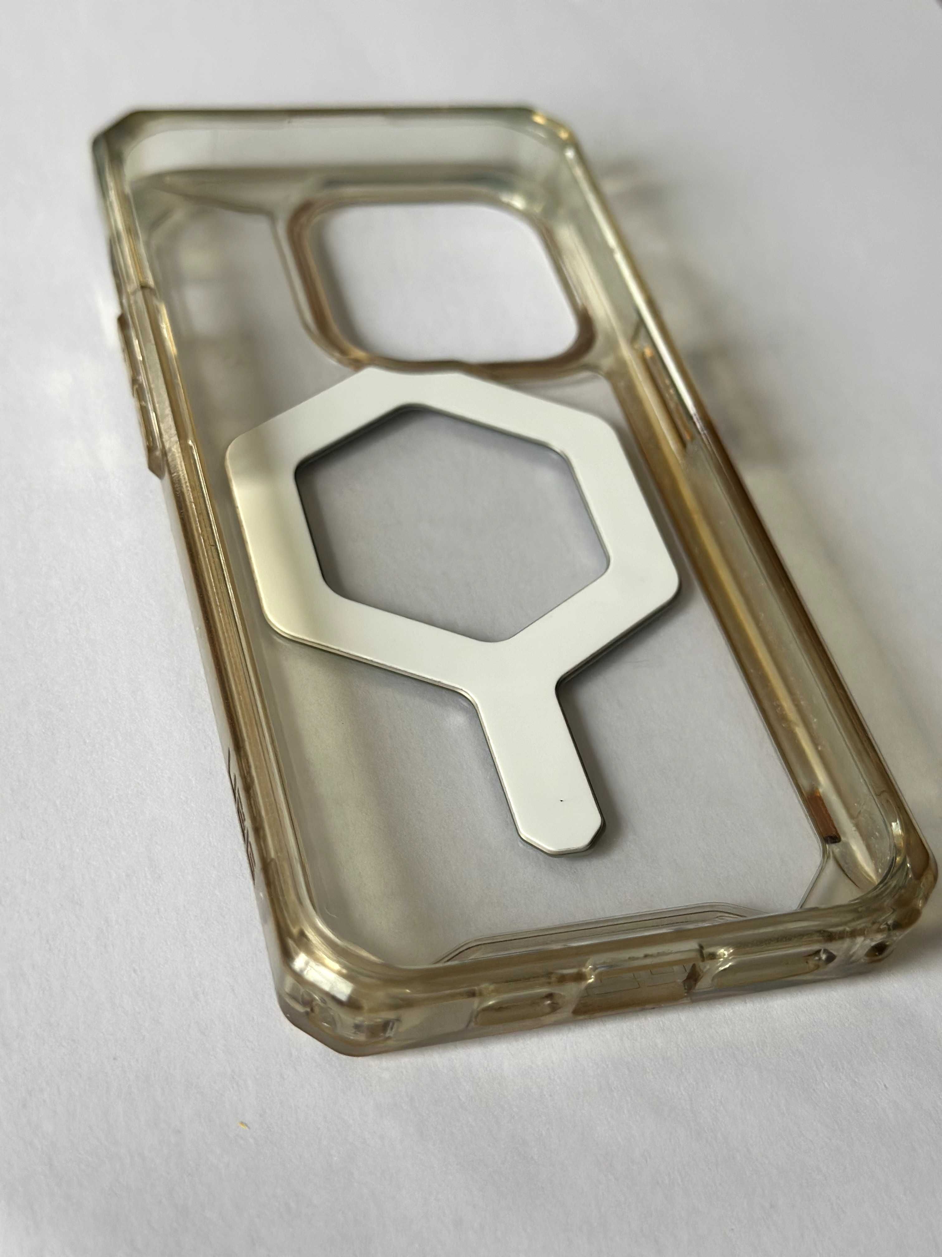 Etui Uag Plyo MagSafe do iPhone 15 Pro - przezroczysto-srebrne