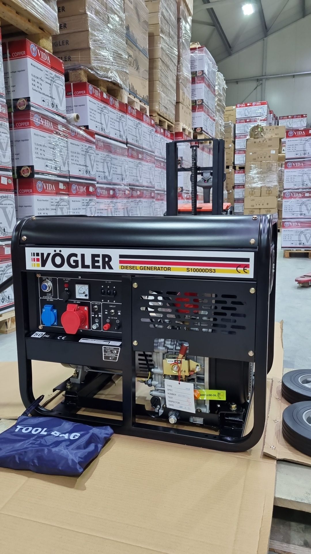 Agregat prądotwórczy VÖGLER S10000DS3 diesel,generator prądu, moc:10Kv