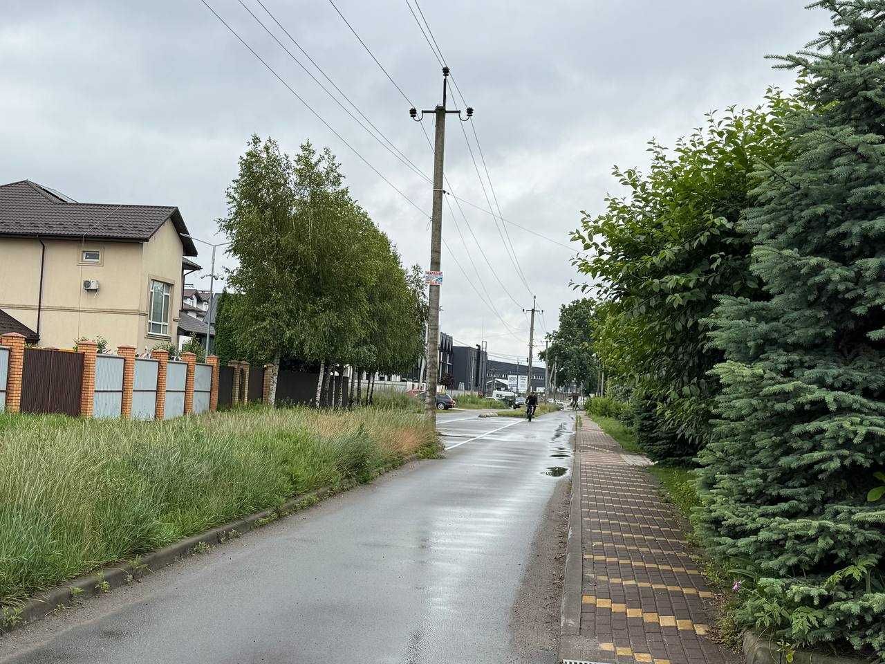 Ділянка П Борщагівка Княгині Ольги 10,5 с газ,асфальт,світло по вулиці