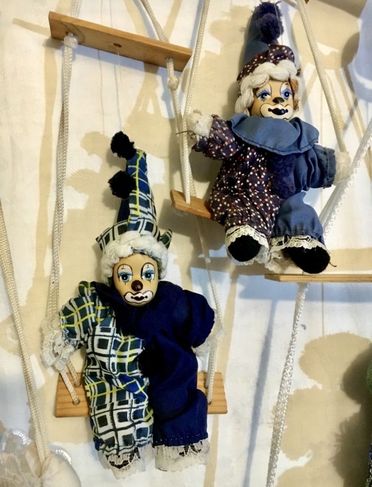 Кукла коллекционная Клоун фарфор Германия