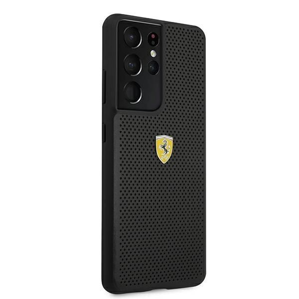 Etui Ferrari Galaxy S21 Ultra - Kolekcja On Track - Perforated