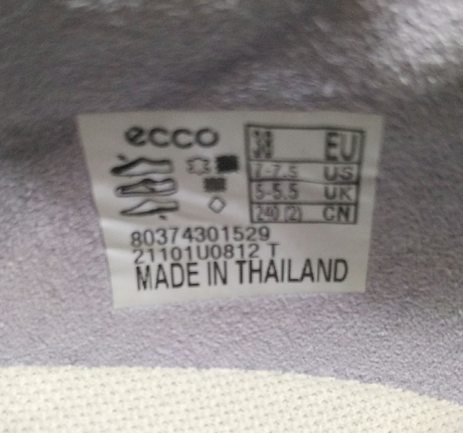 кожаные 38p кроссовки Ecco Ziplex оригинал