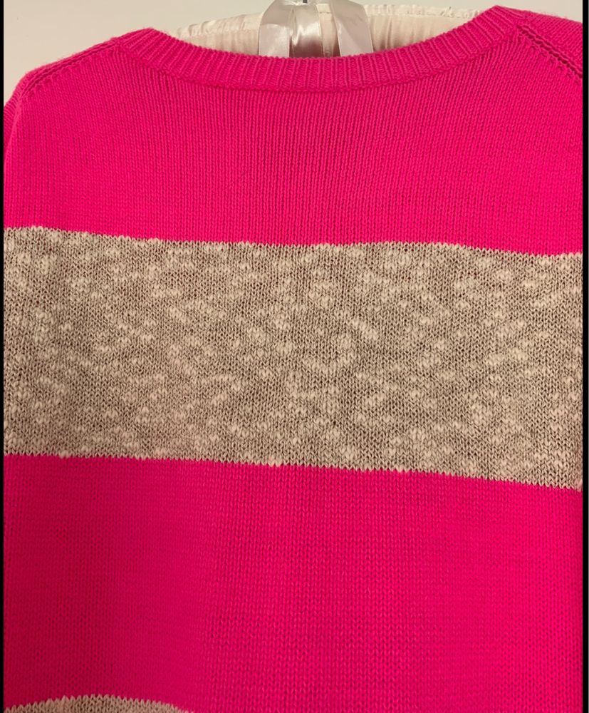 Sweter malinowo-szary BY MALENE BIRGER