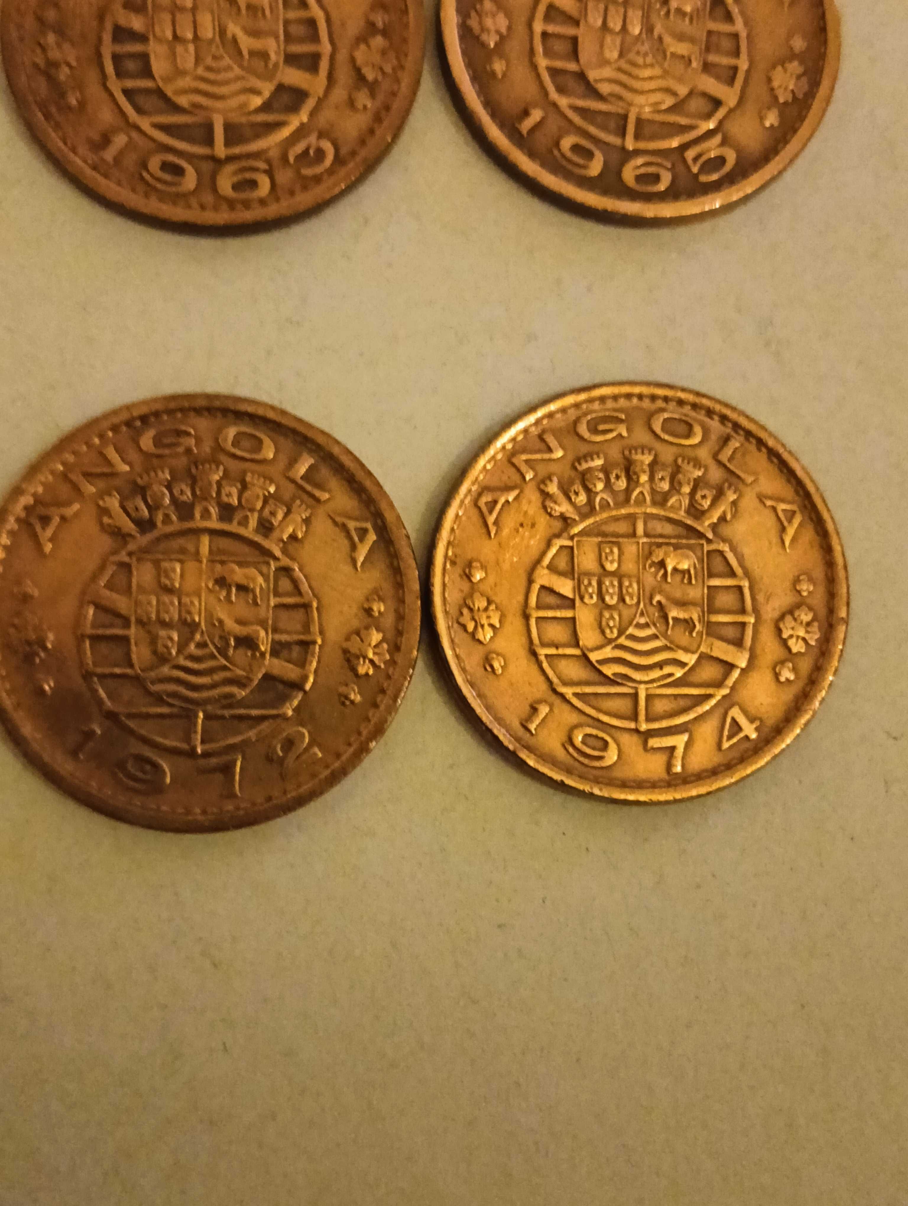 Lote de moedas de 1 escudo de Angola