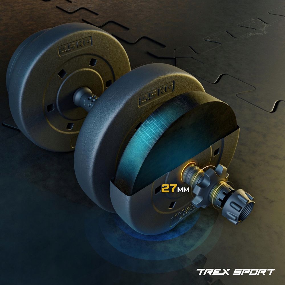 Hantle bitumiczne regulowane Trex Sport 2x 20 kg