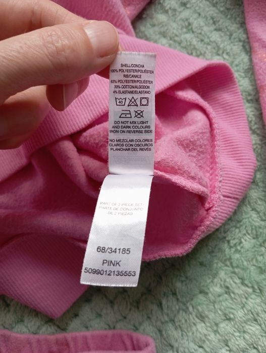 R. 146-155 piżama polarowa, różowa w gwiazdki, ciepła