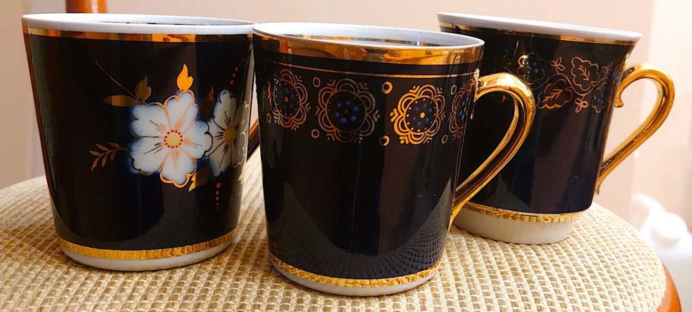 Фарфоровые чашки кобальт СССР