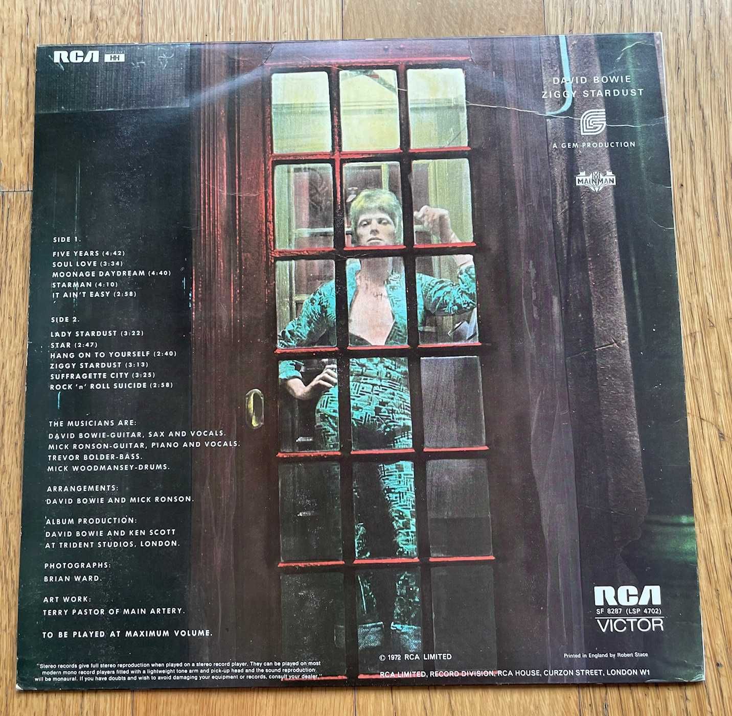 David Bowie – The Rise and Fall of Ziggy Stardust - Primeira Versão UK