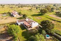 Quinta de 9250m2 c/ Moradia T4 térrea, anexo e armazém | Azaruja