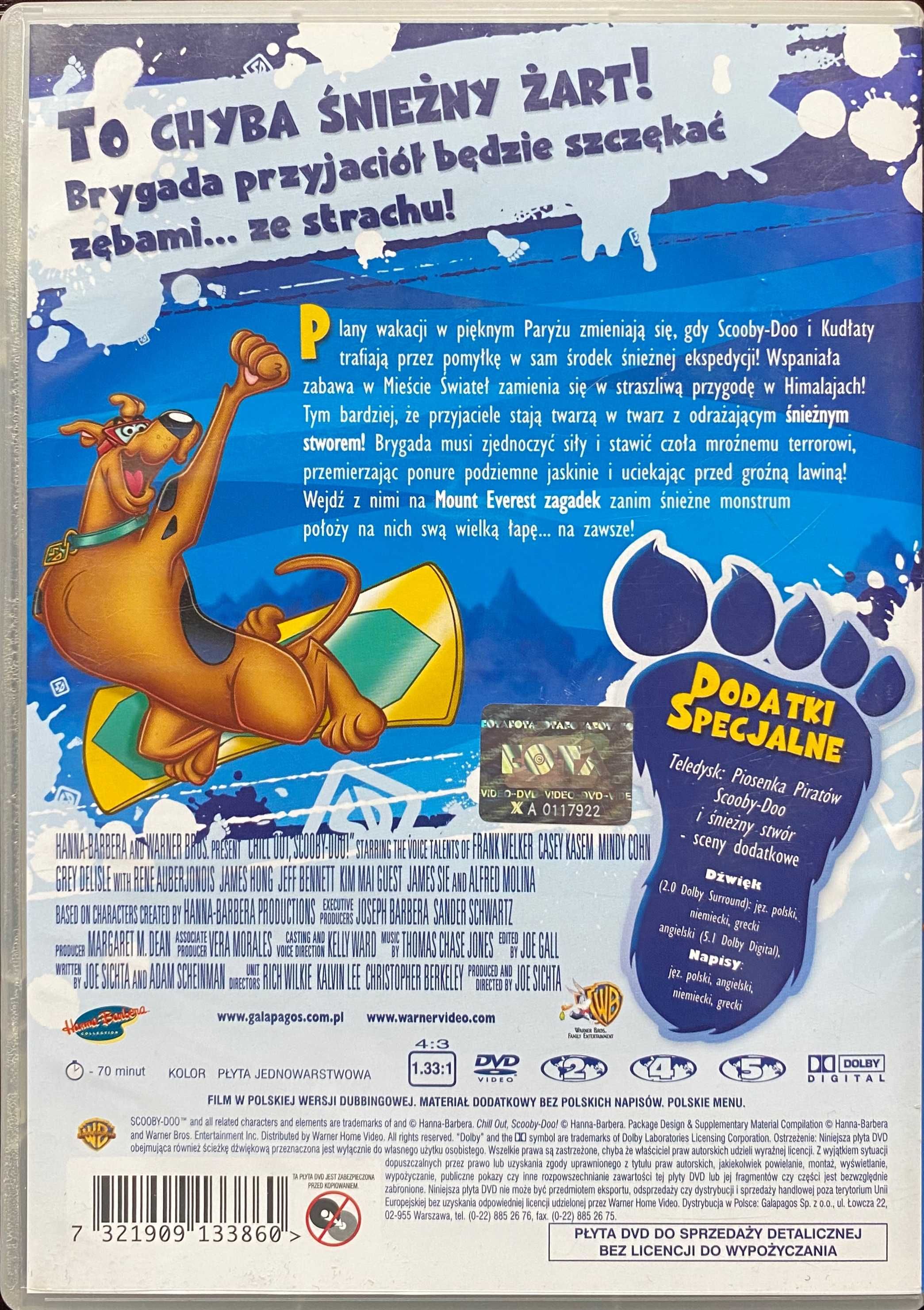 Film DVD SCOOBY DOO! Śnieżny Stwór