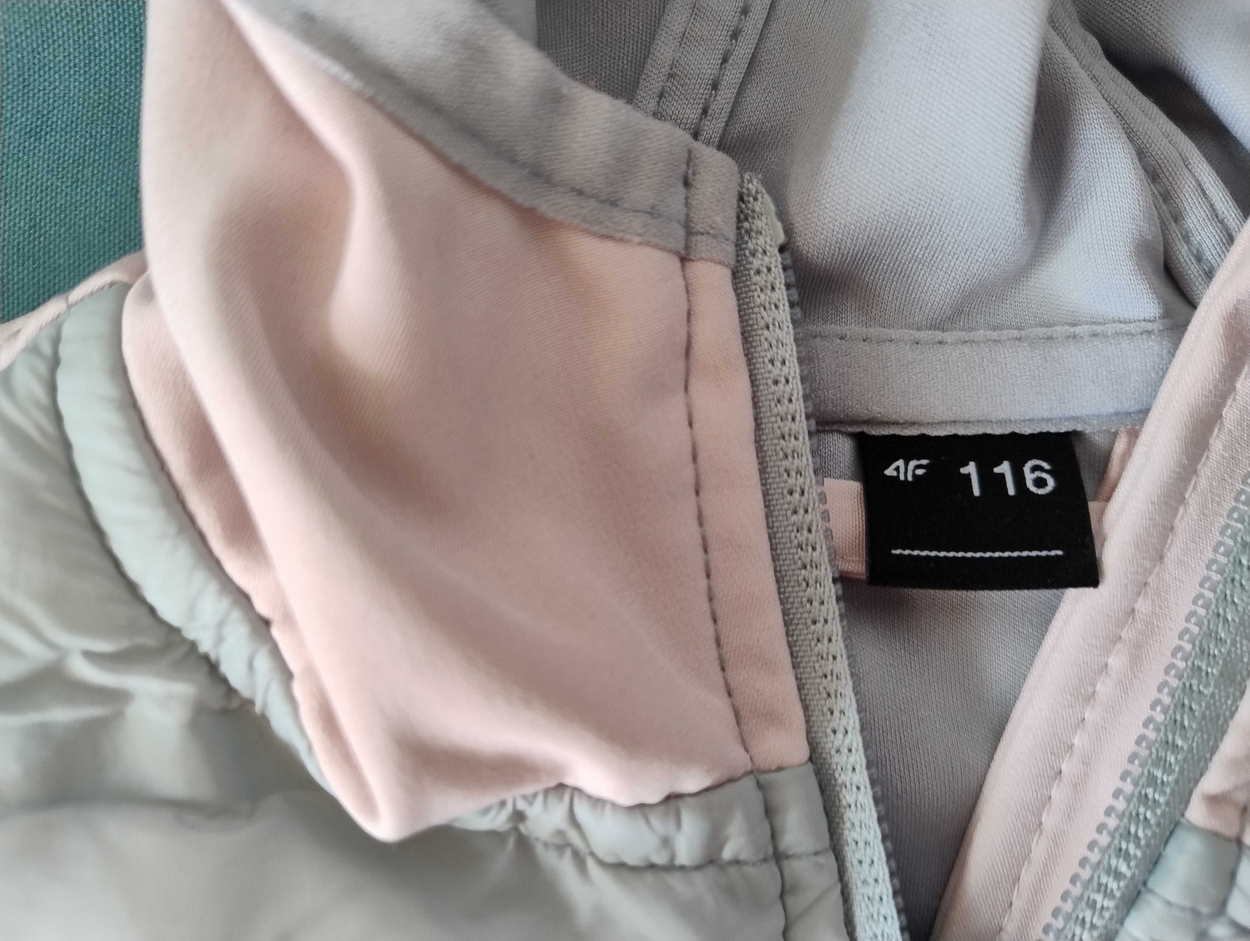 Bluza bluzeczka Kurtka Firmowa 4F na 116 cm wiosna jesień stan bdb.