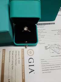 Tiffany 1.09 ct , золотое кольцо с бриллиантом.