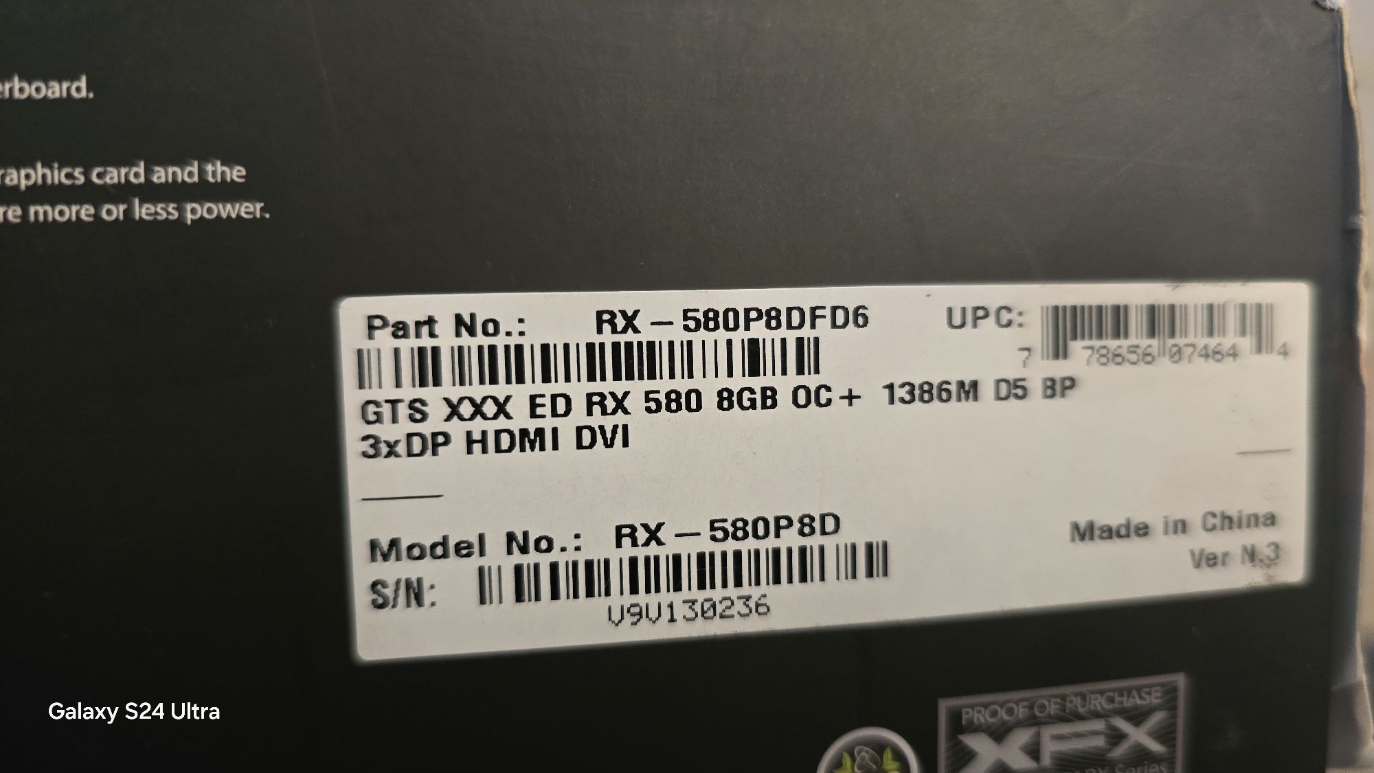 Gts xxx ed Rx 580 8GB OC