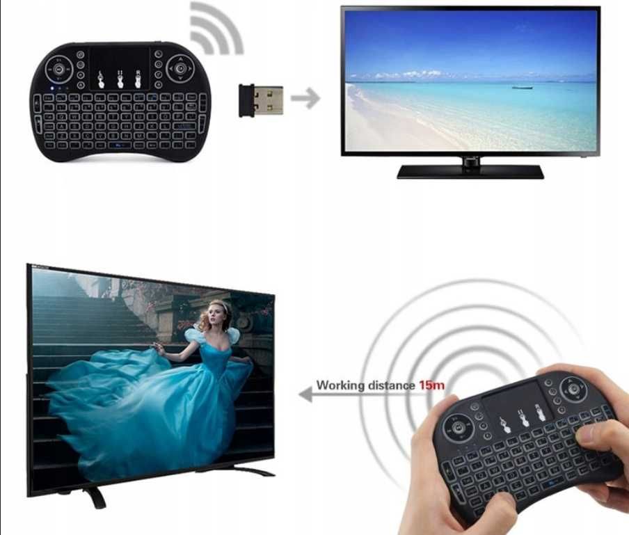 Klawiatura SMART TV BOX Bluetooth Bezprzewodowa + Akumulator