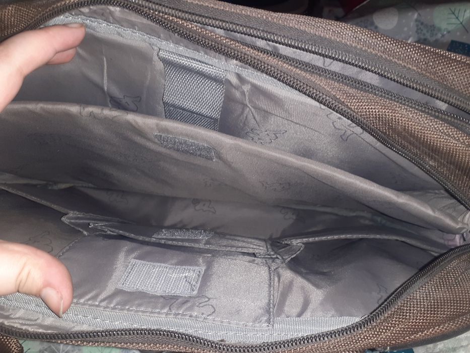 Сумка для ноутбука планшета kappa большая студенту большая коричневая