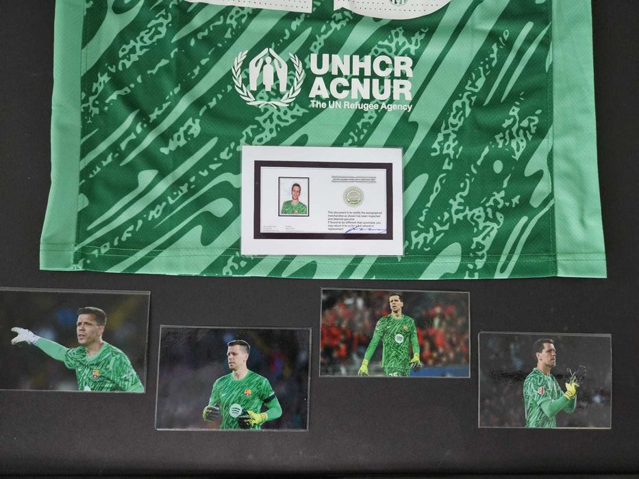 Koszulka # WOJTEK SZCZĘSNY FC Barcelona # 2025 #Autograf