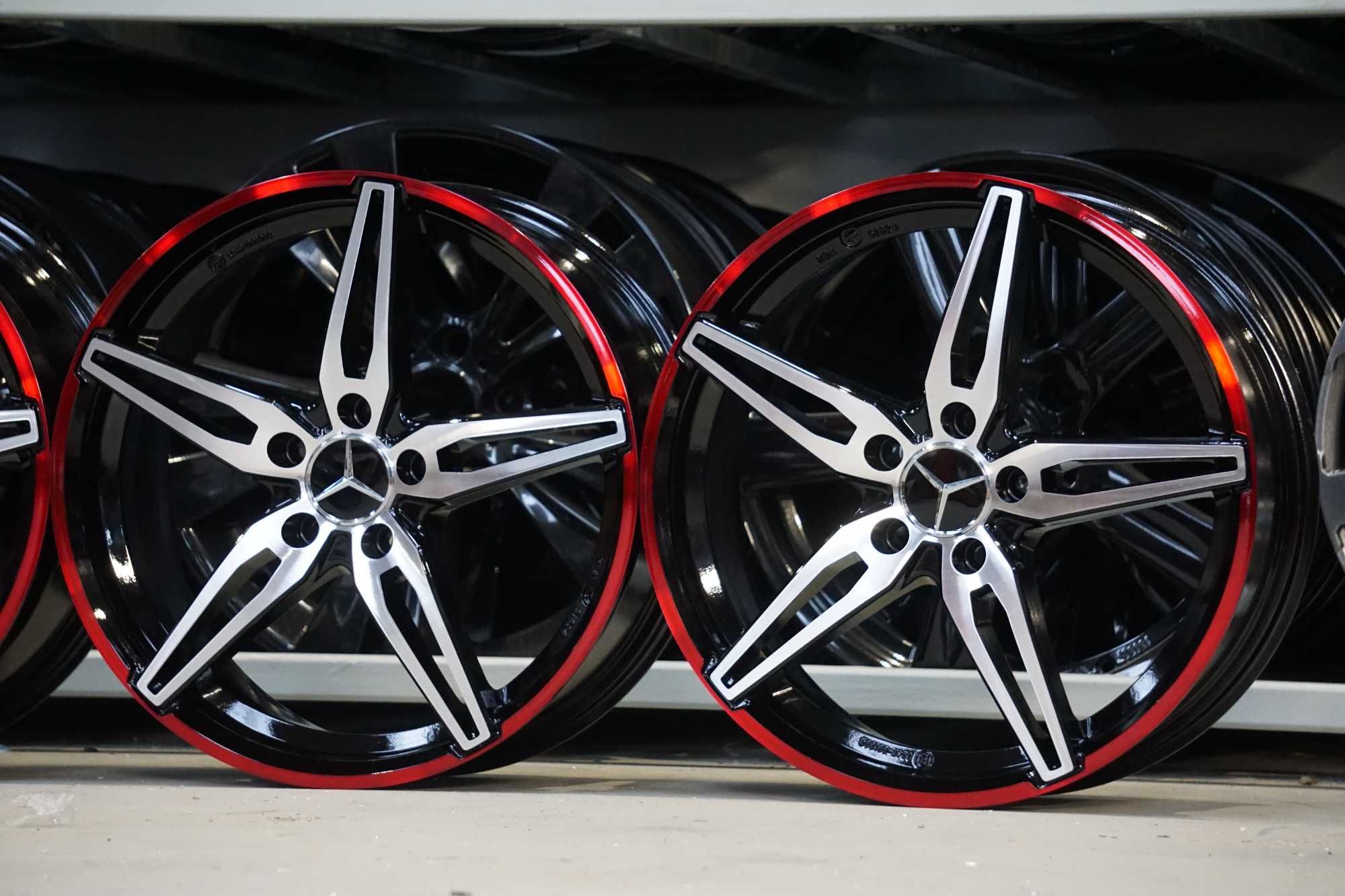 Alufelgi Carmani 5x112 7,5Jx18 et52 cb66,6mm wyjatkowe! candy red cnc!