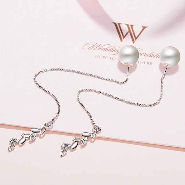 Серьги серебро DiademaPearl 10 мм