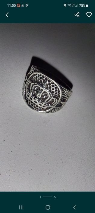 Sygnet męski korona