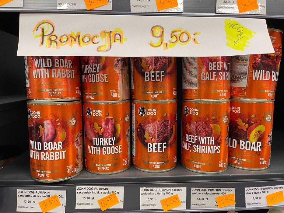 John Dog linia Pumpkin 400g Promocja Dżungla Szczecin