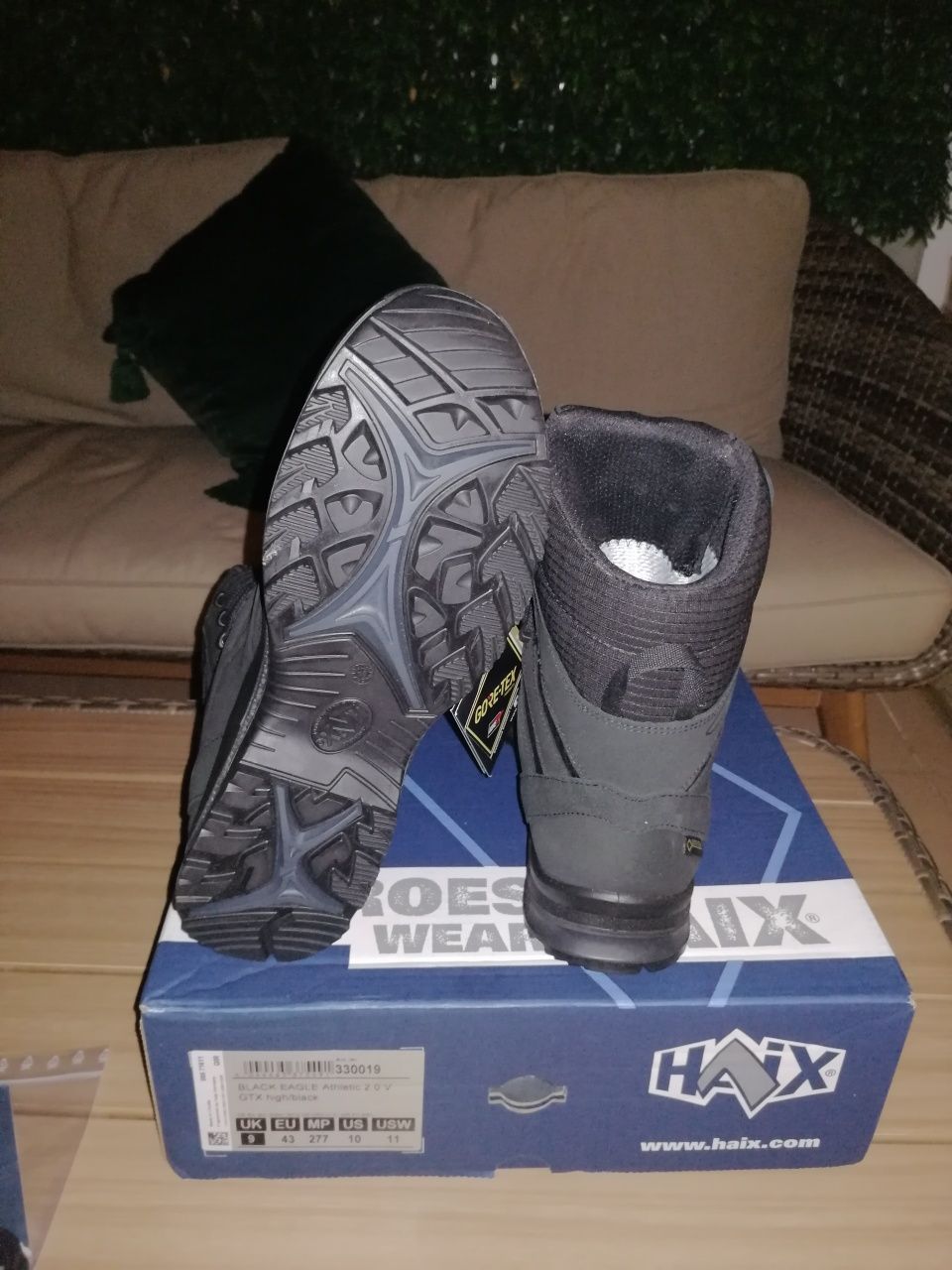 Botas Haix Black Eagle Athletic 2.0 V GTX high/black