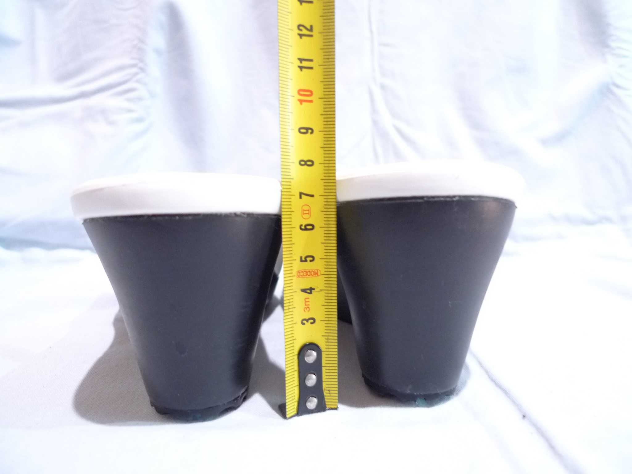 CROCS Sassari r.38 [7] Klapki na koturnie NOWE